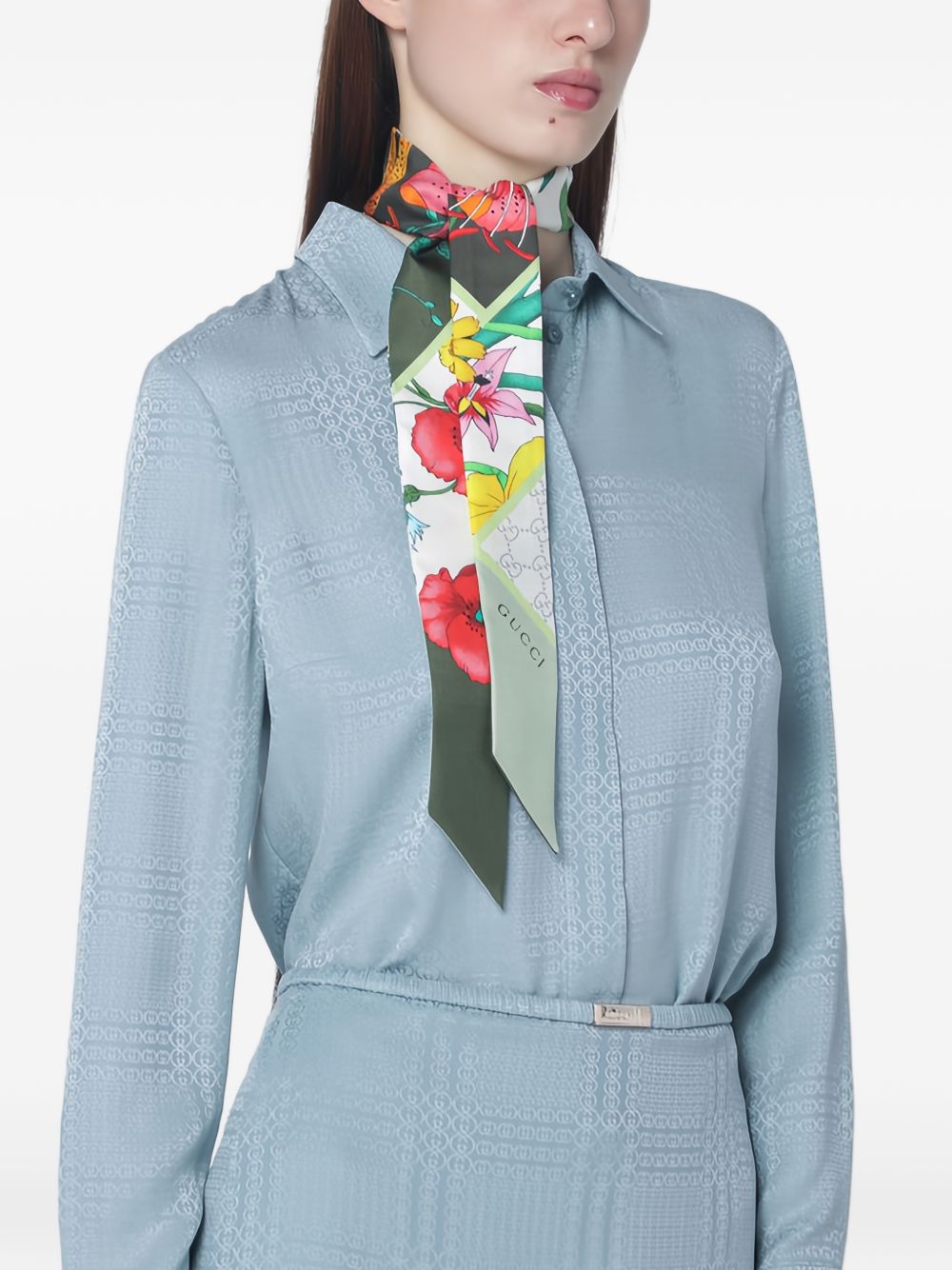 Gucci Women Printed Silk Foulard GUCCI