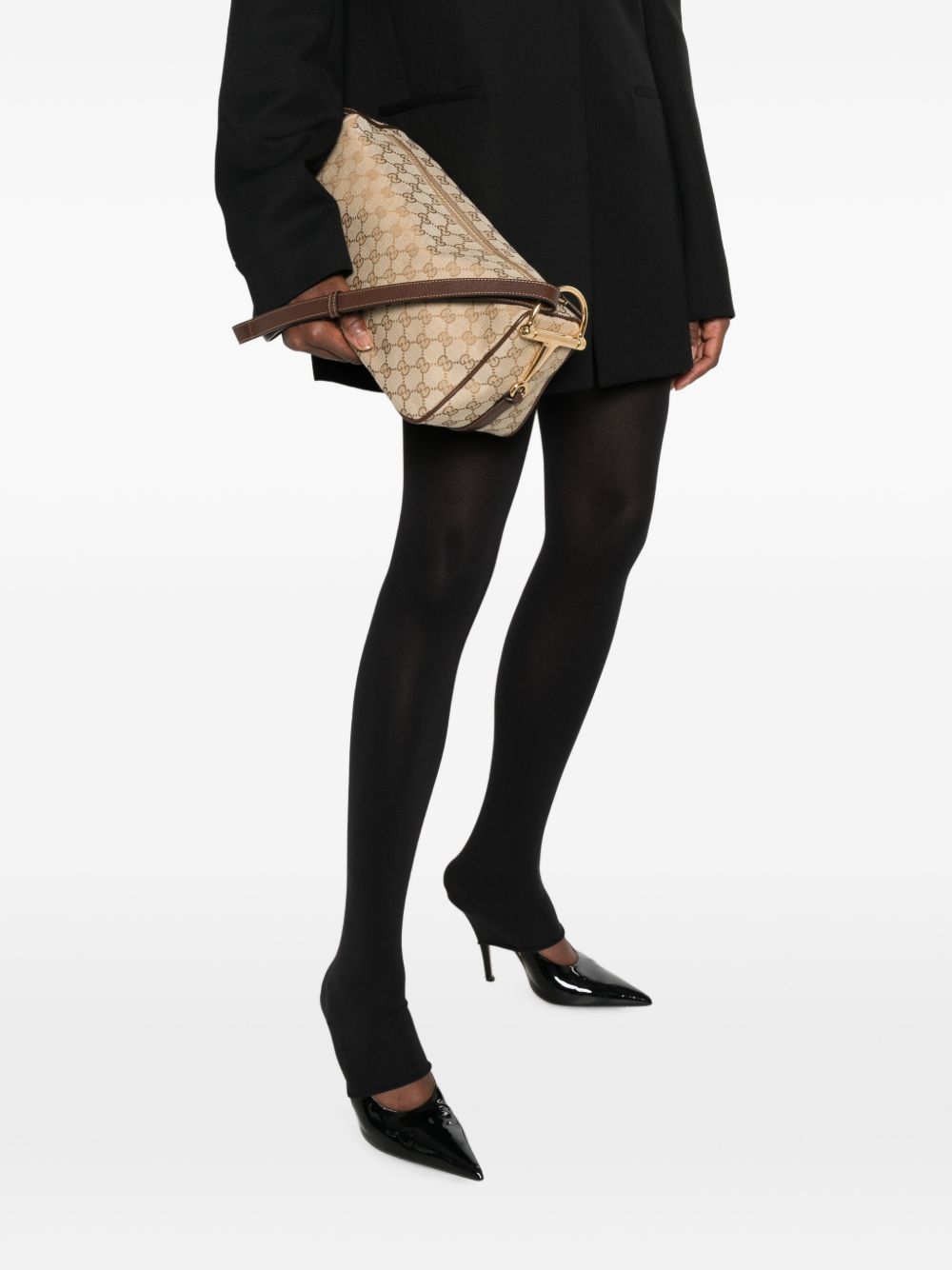 Gucci Women Half Horsebit Medium Shoulder Bag GUCCI