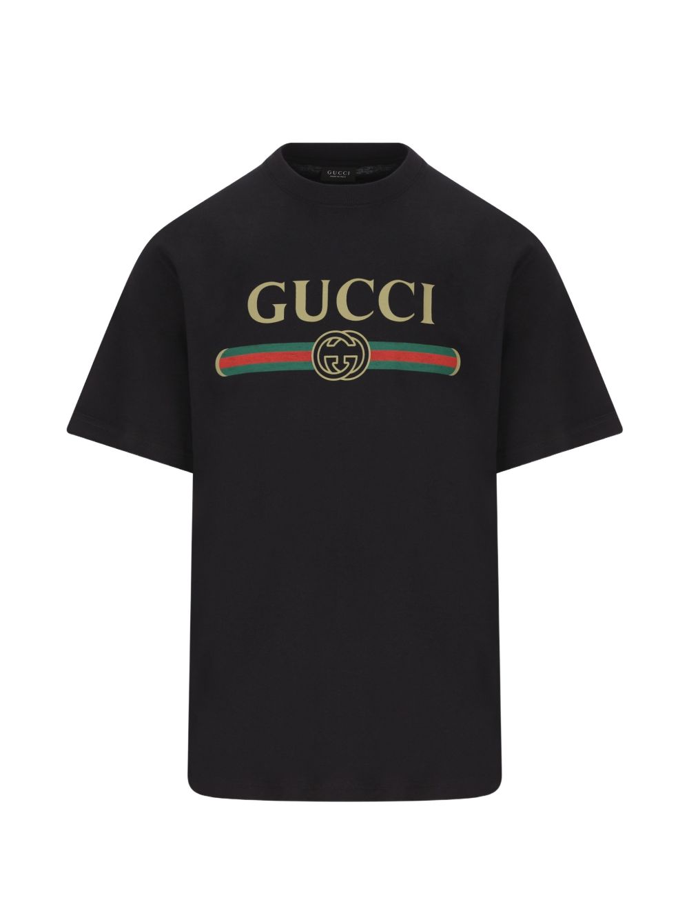 Gucci Men Gucci Fake Cotton And Silk T-Shirt GUCCI