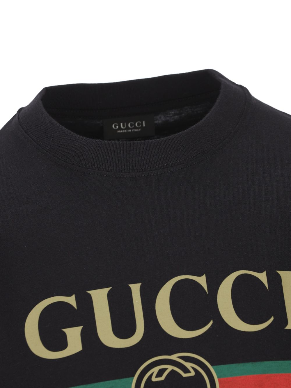 Gucci Men Gucci Fake Cotton And Silk T-Shirt GUCCI