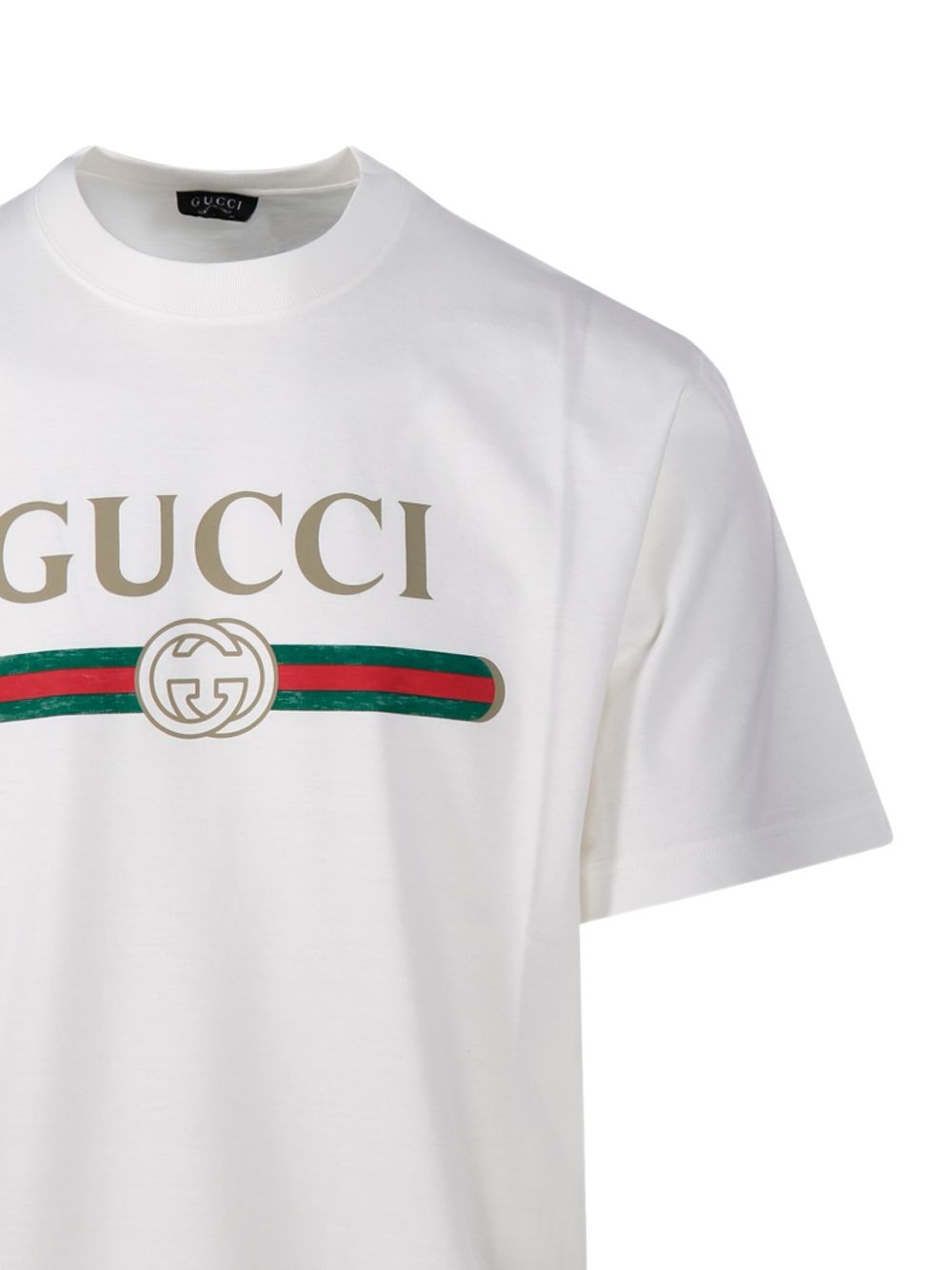 Gucci Men Gucci Fake Cotton And Silk T-Shirt GUCCI