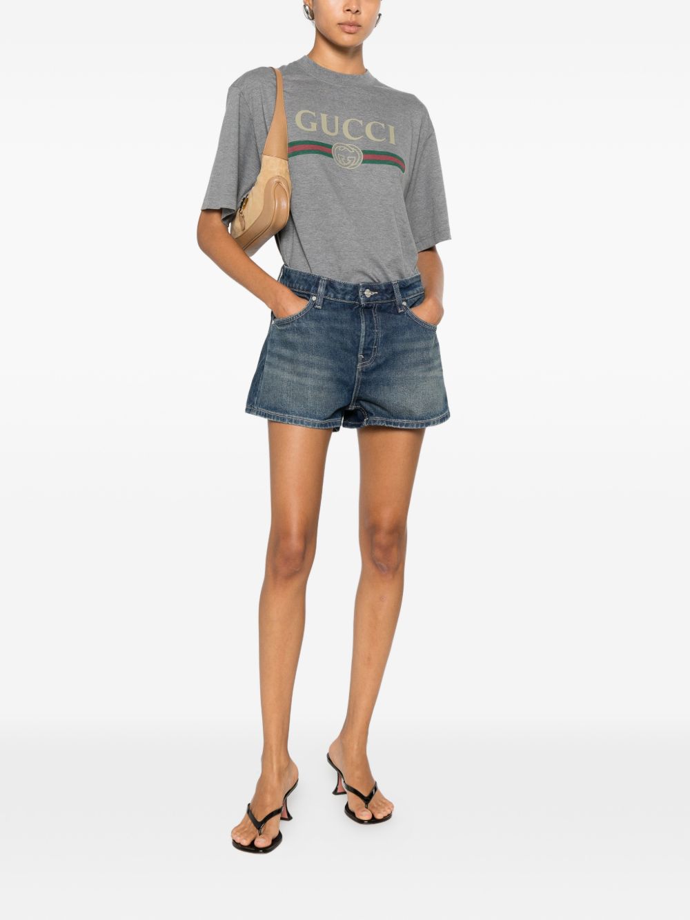 Gucci Women Logo Cotton T-Shirt GUCCI