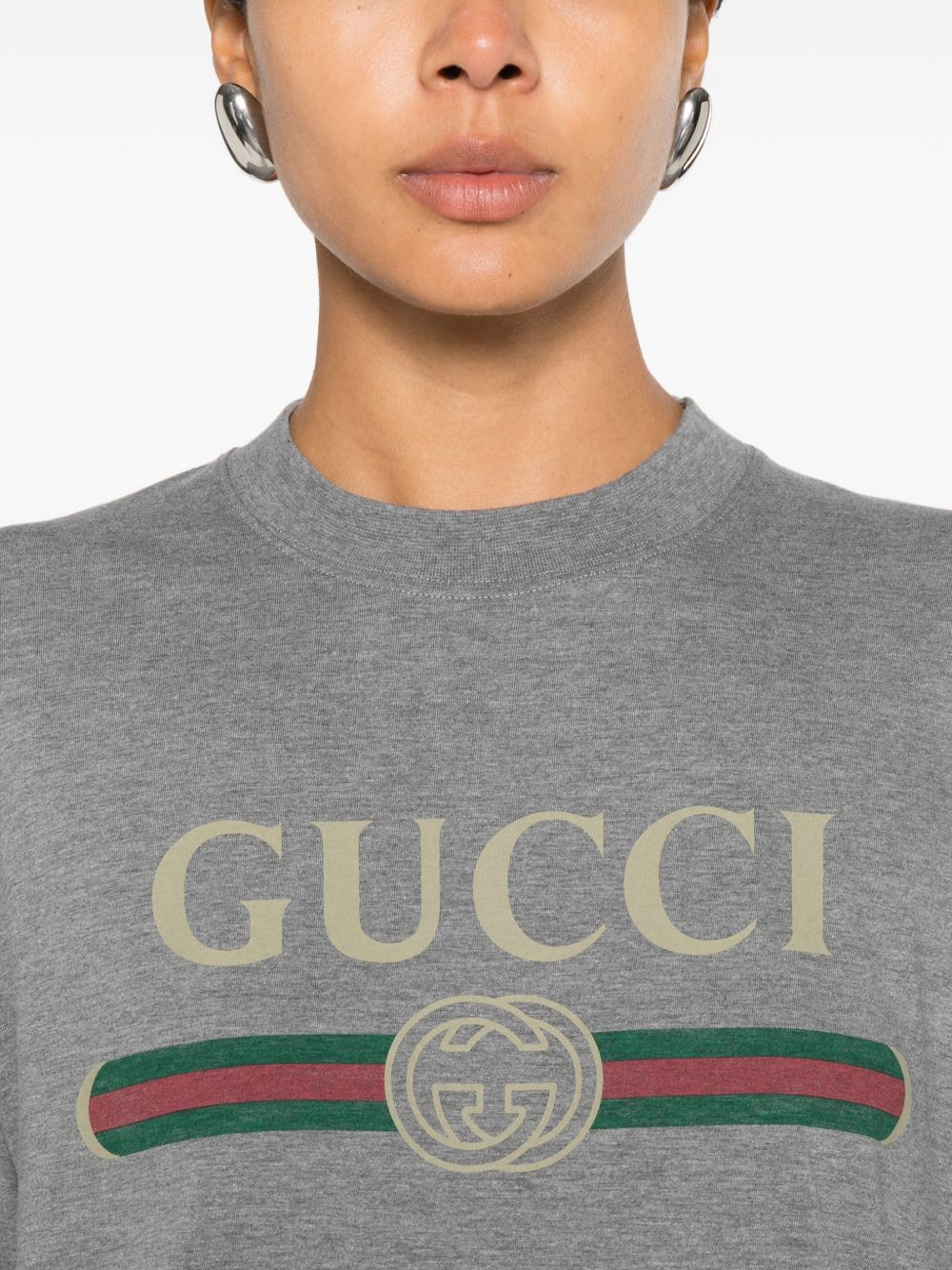 Gucci Women Logo Cotton T-Shirt GUCCI
