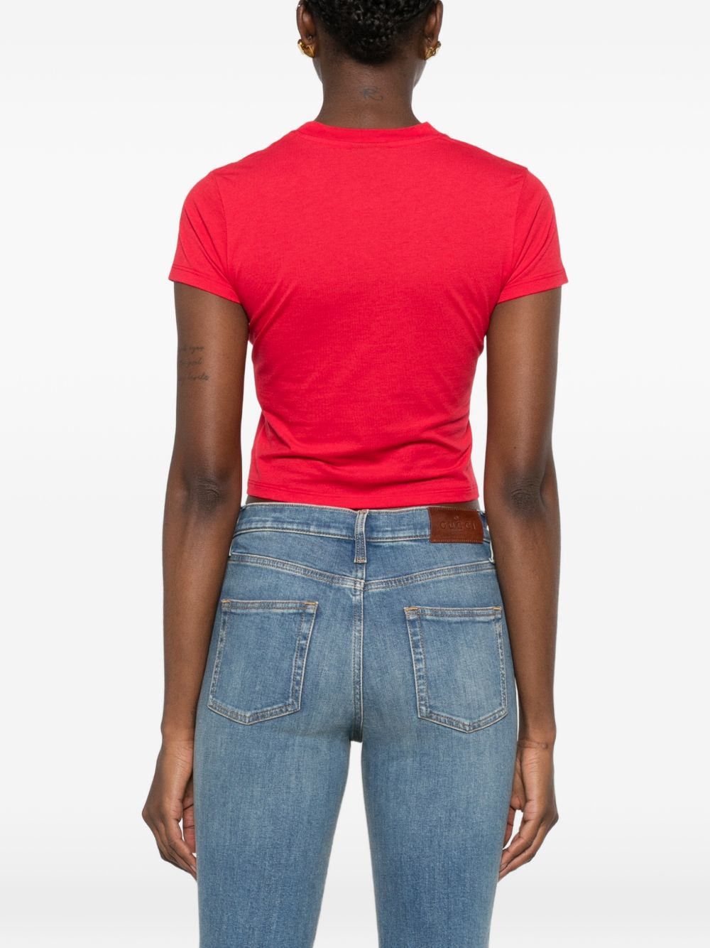 Gucci Women Logo Cotton T-Shirt GUCCI
