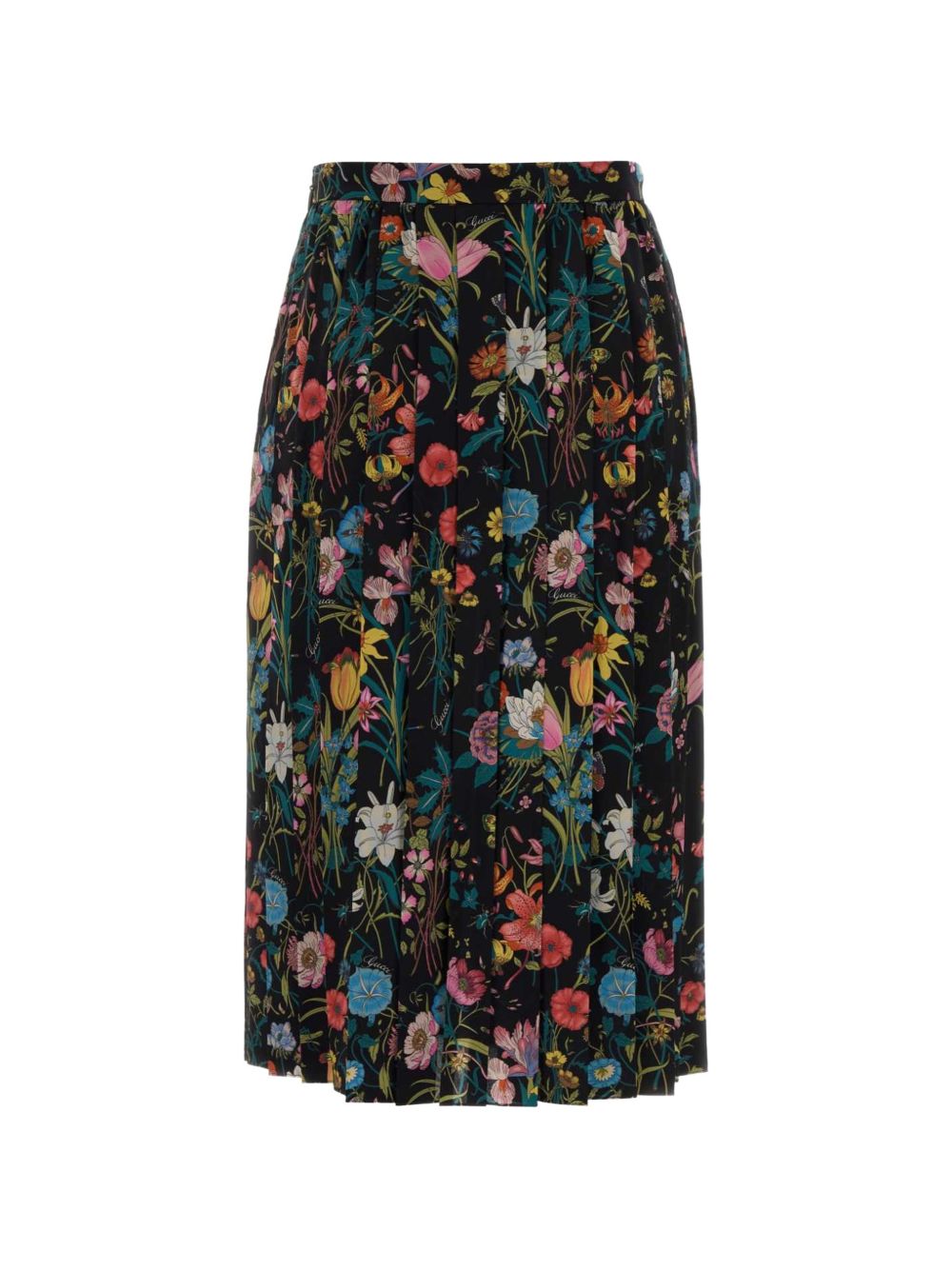 Gucci Women Printed Silk Midi Skirt GUCCI