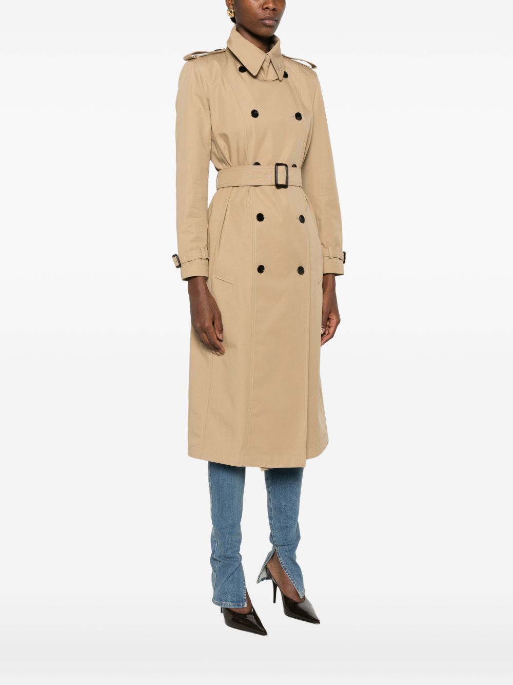 Gucci Women Cotton Long Trench Coat GUCCI