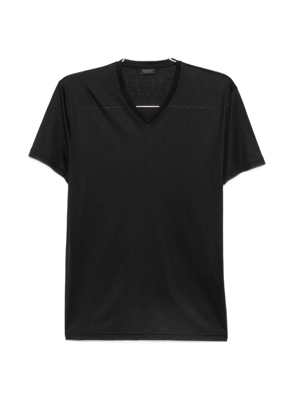 Gucci Men Silk V-Necked T-Shirt GUCCI