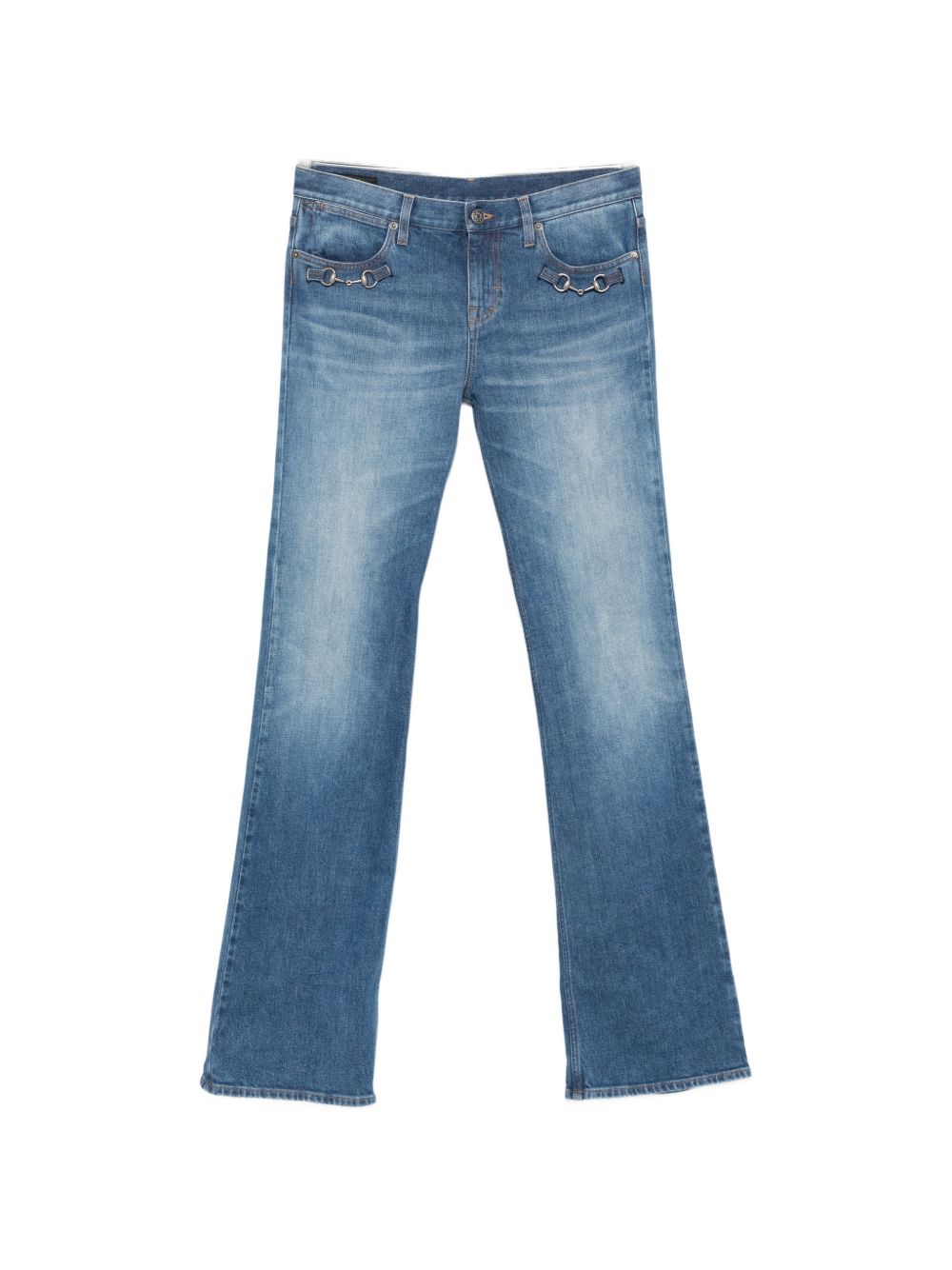 Gucci Women Horsebit Denim Jeans GUCCI