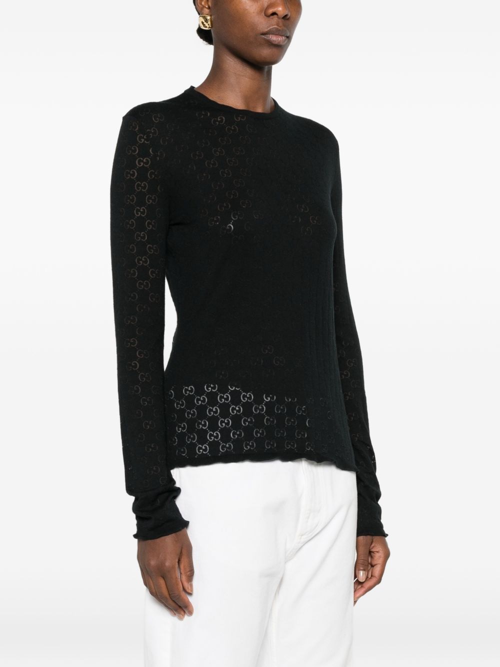 Gucci Women Gg Cotton Sweater GUCCI