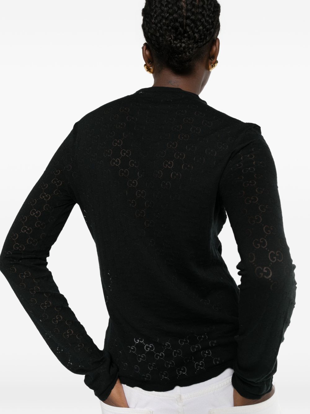 Gucci Women Gg Cotton Sweater GUCCI