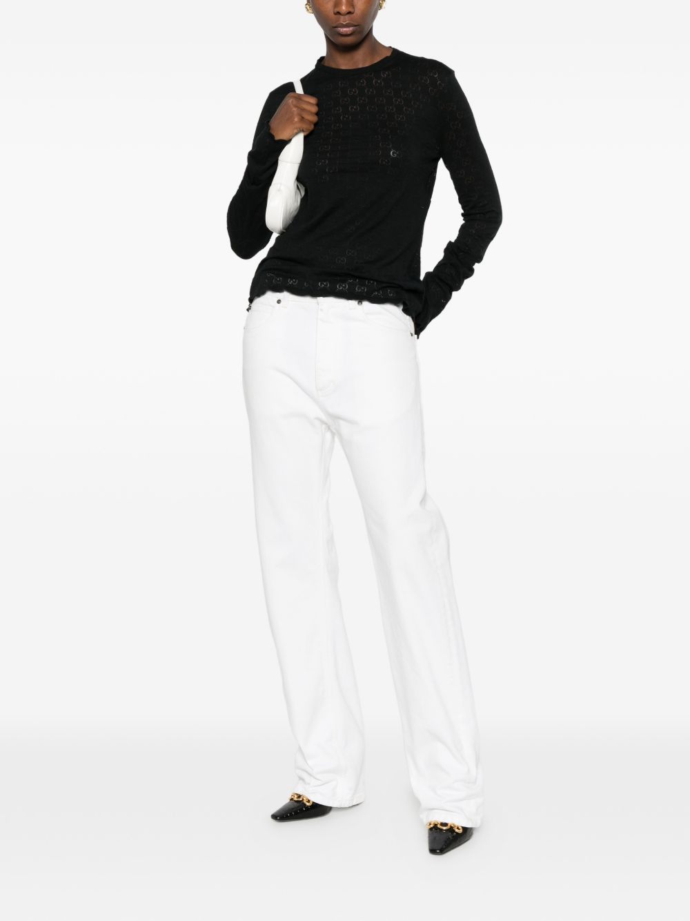 Gucci Women Gg Cotton Sweater GUCCI