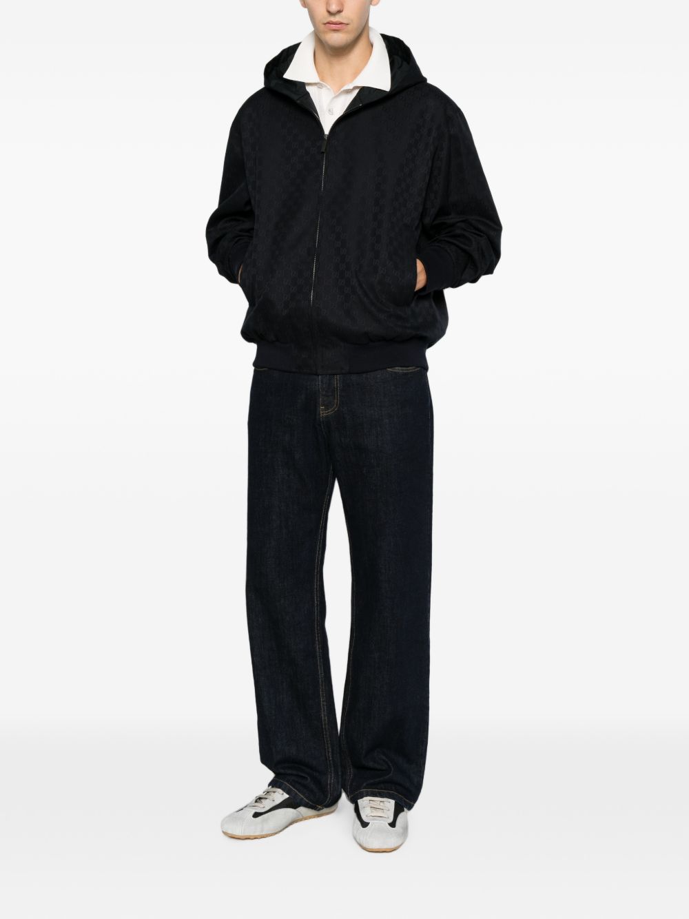 Gucci Men Gg Cotton Blouson Jacket GUCCI