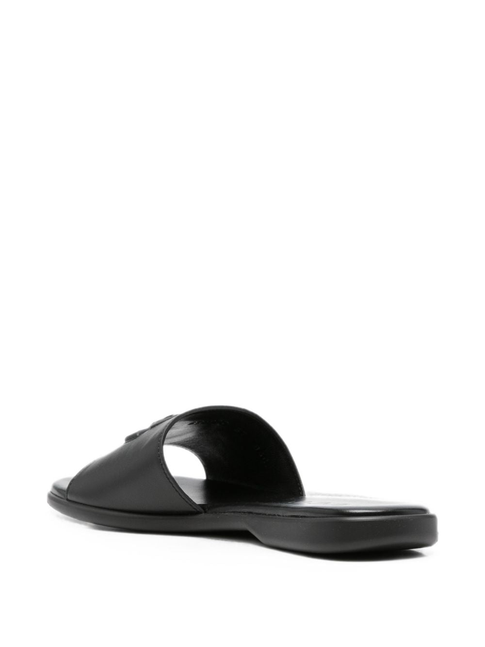 Gucci Women Double G Leather Flat Sandals GUCCI