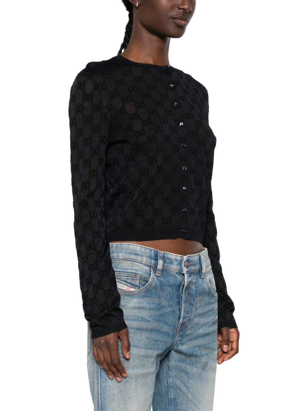 Gucci Women Gg Crewneck Cardigan GUCCI