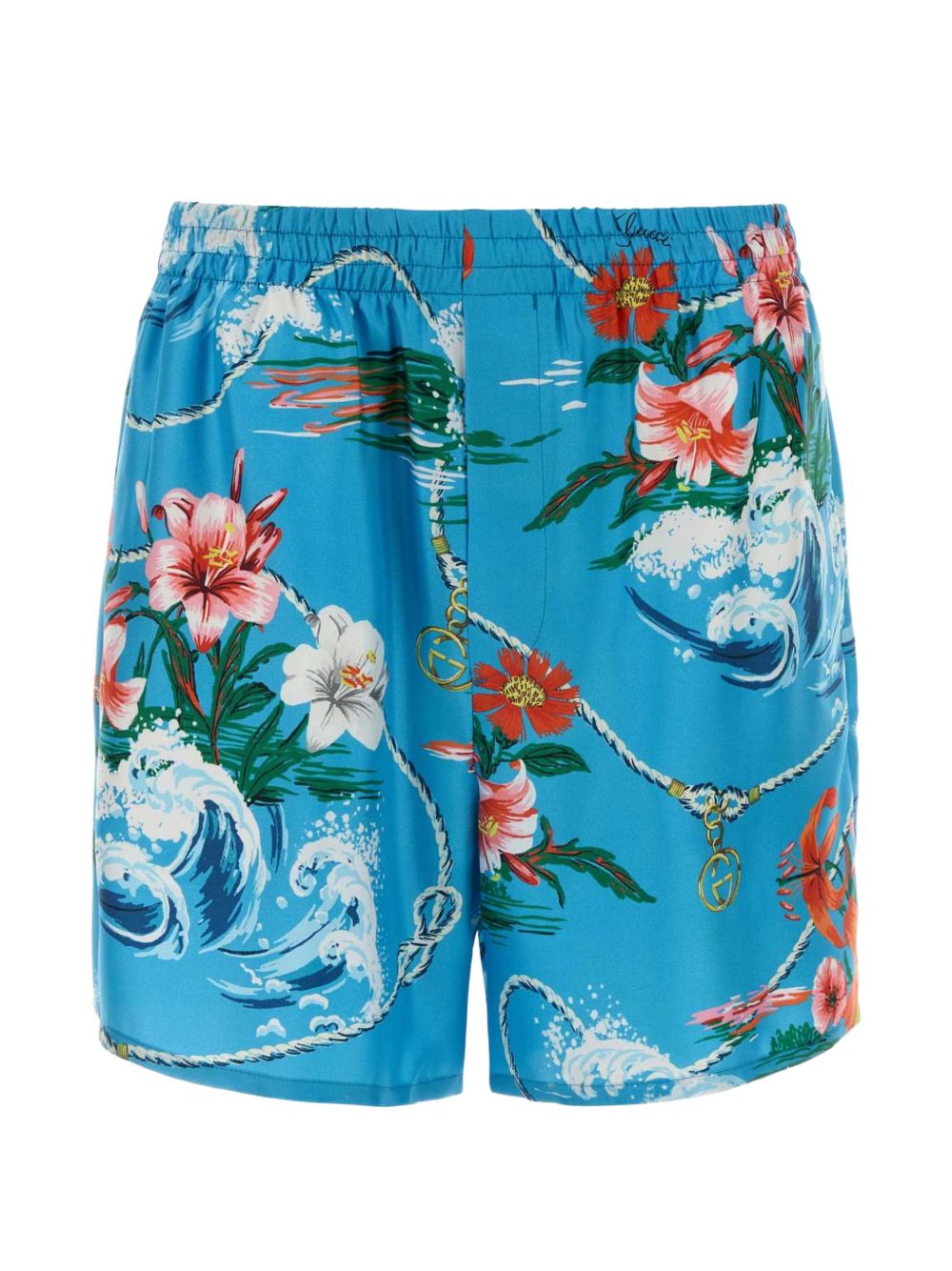 Gucci Men Printed Silk Shorts GUCCI