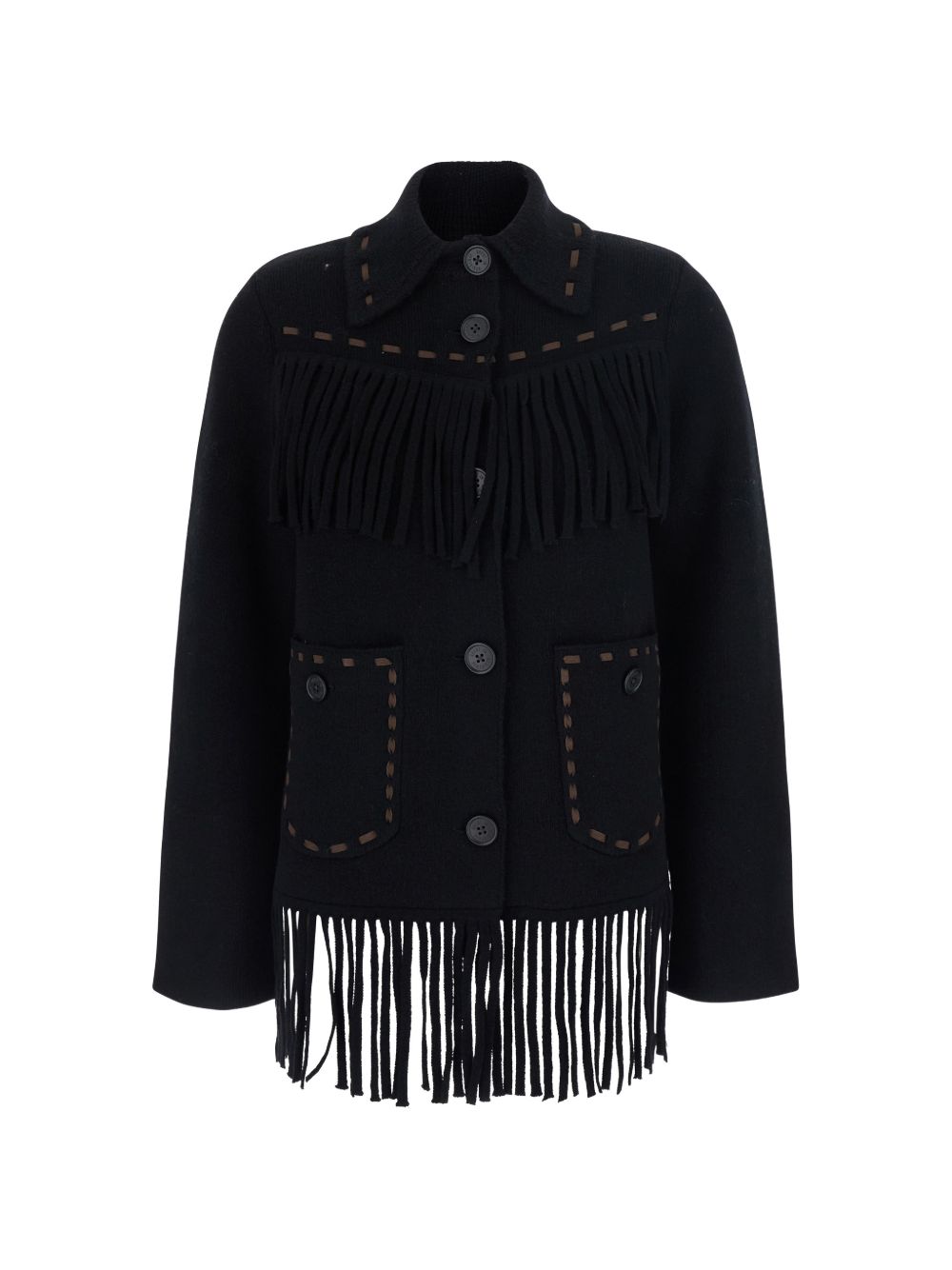 Guest In Residence Women Cashmere And Wool Western Jacket GUEST IN RESIDENCE
