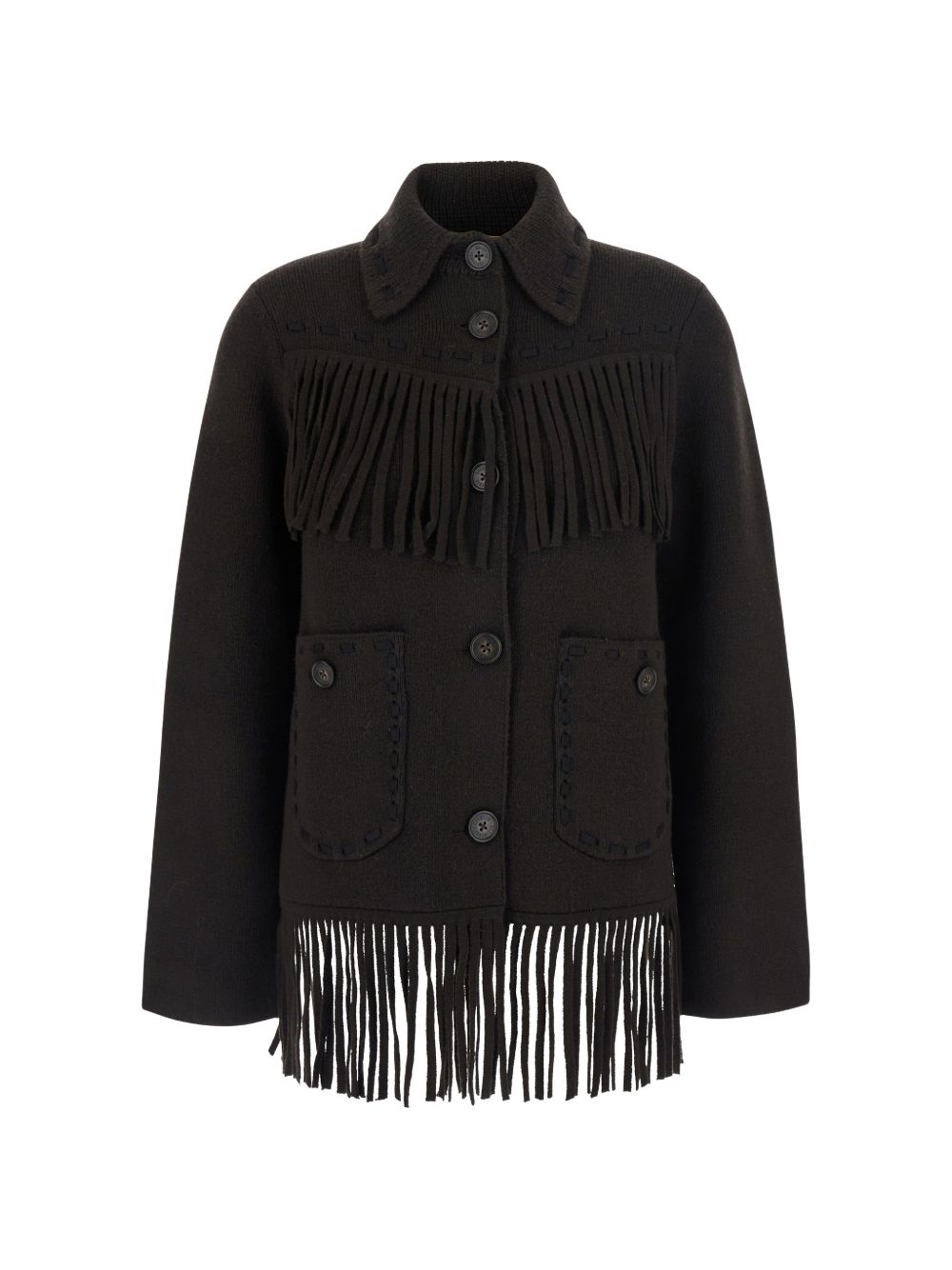 Guest In Residence Women Cashmere And Wool Western Jacket GUEST IN RESIDENCE
