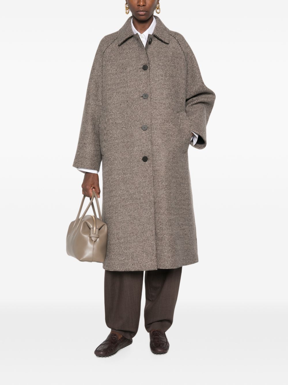 Harris Wharf London Women Wool And Cashmere Blend Coat HARRIS WHARF LONDON