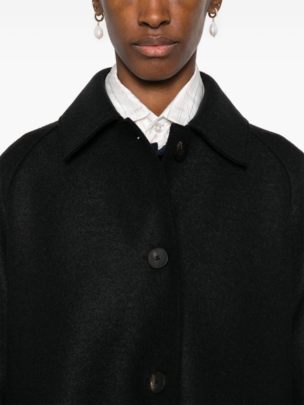 Harris Wharf London Women Wool Long Coat HARRIS WHARF LONDON