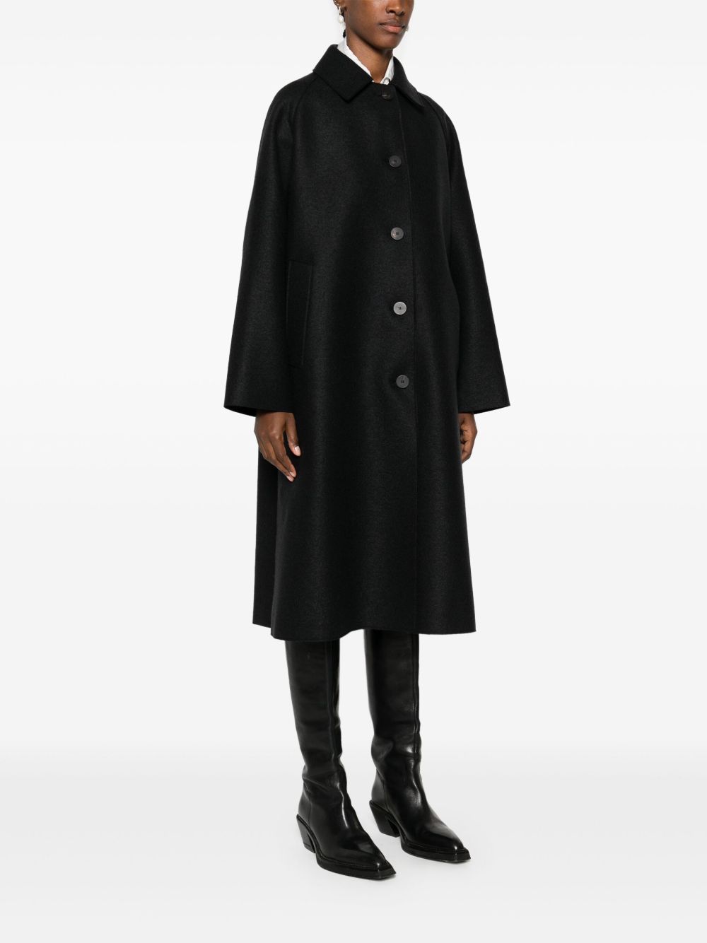 Harris Wharf London Women Wool Long Coat HARRIS WHARF LONDON
