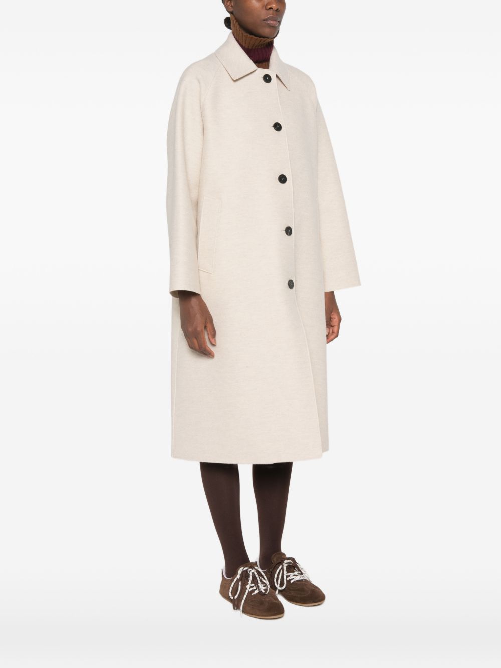 Harris Wharf London Women Wool Long Coat HARRIS WHARF LONDON