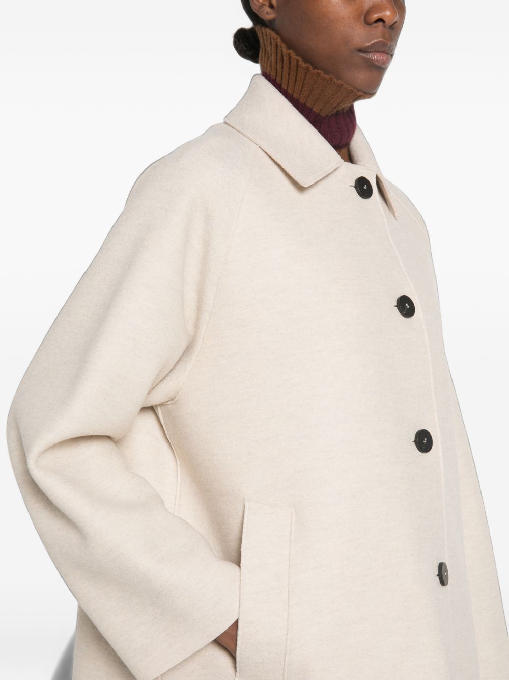 Harris Wharf London Women Wool Long Coat HARRIS WHARF LONDON