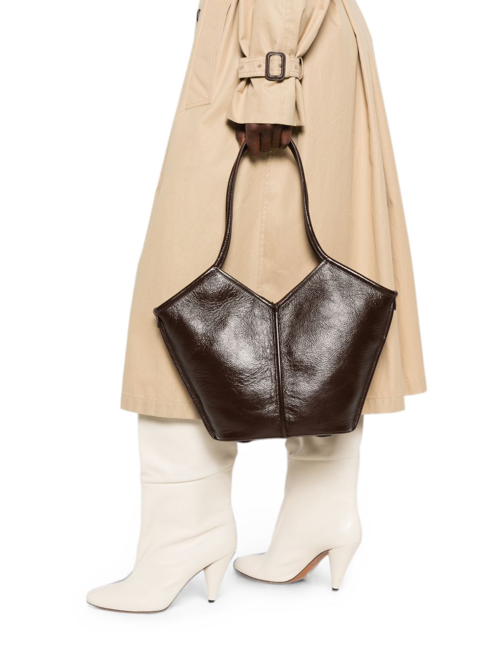 Hereu Women Calella Small Leather Tote Bag HEREU