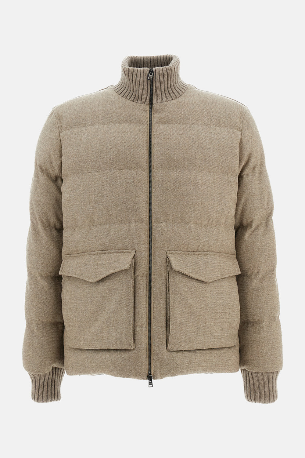 Herno Men Wool Tweed Bomber Jacket HERNO