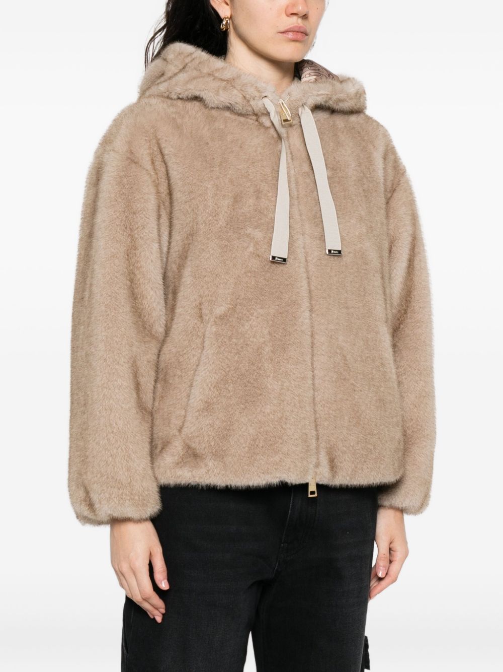Herno Women Faux Fur Bomber Jacket HERNO