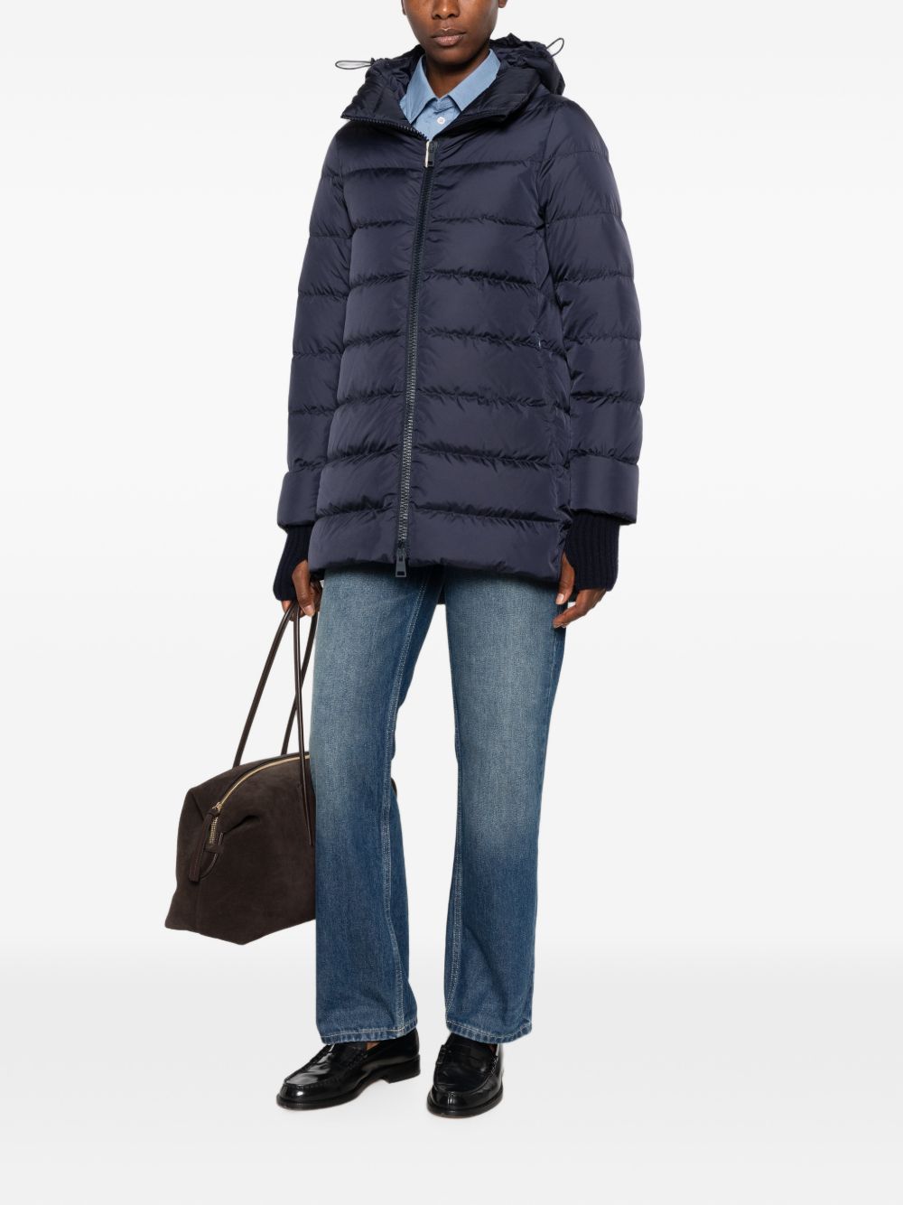 Herno Women A-Shape Midi Down Jacket HERNO
