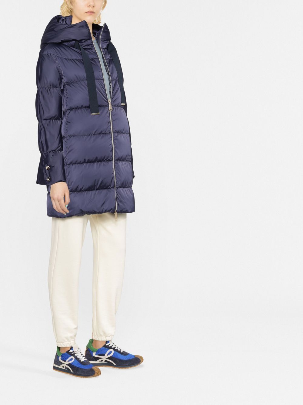 Herno Women A-Shape Satin Down Jacket HERNO