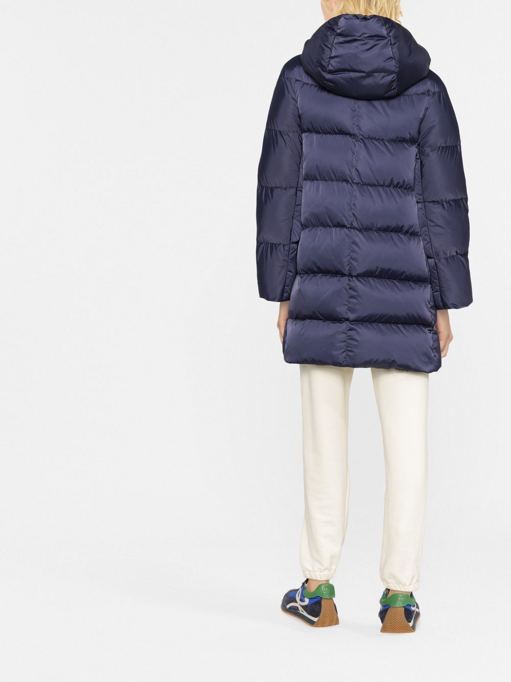 Herno Women A-Shape Satin Down Jacket HERNO