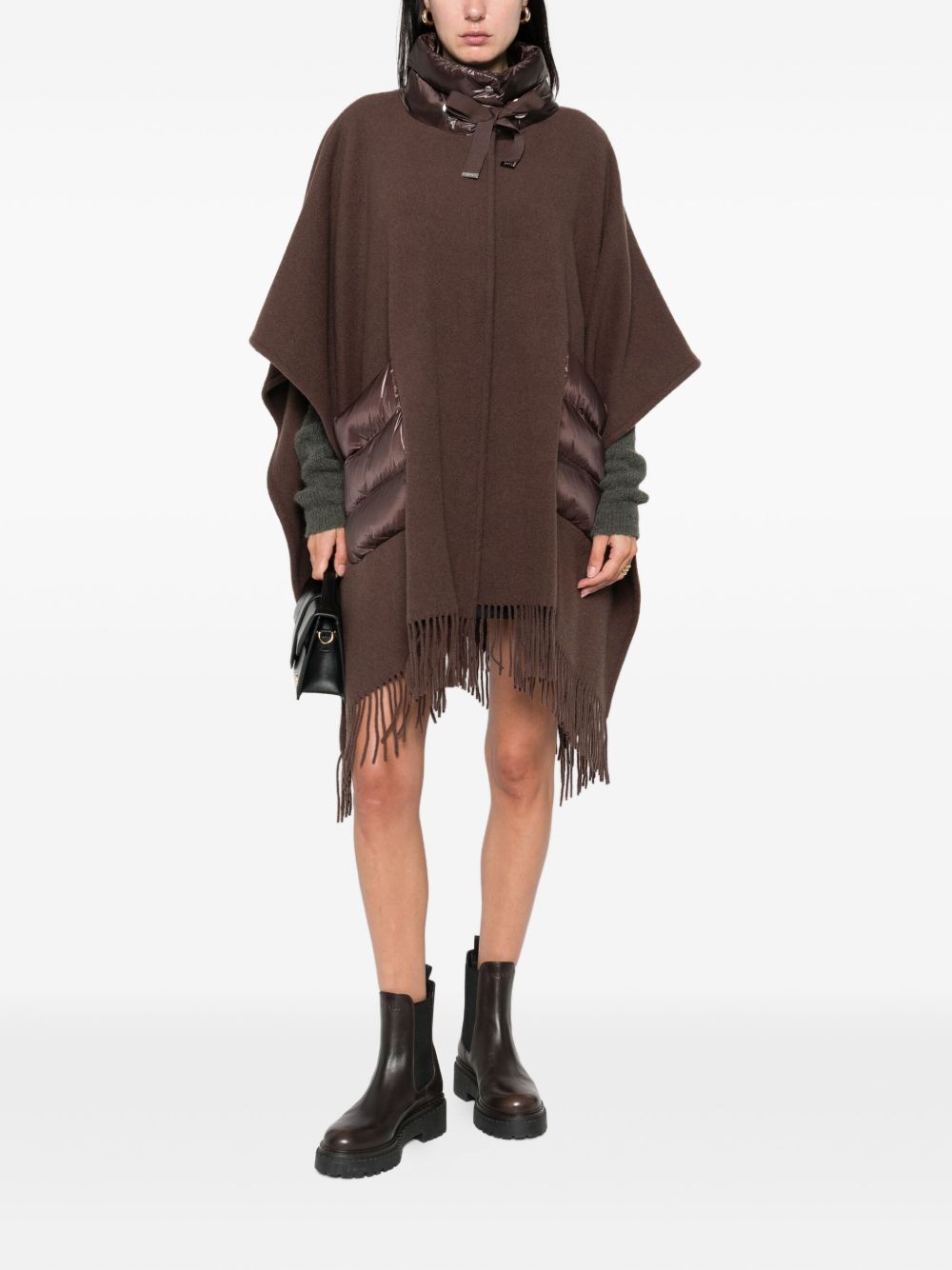 Herno Women Wool And Nylon Cape HERNO