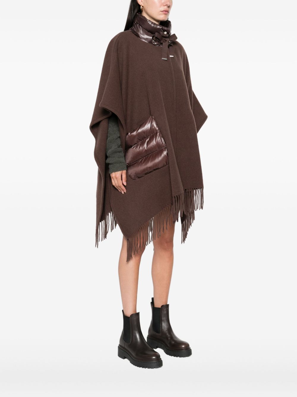 Herno Women Wool And Nylon Cape HERNO