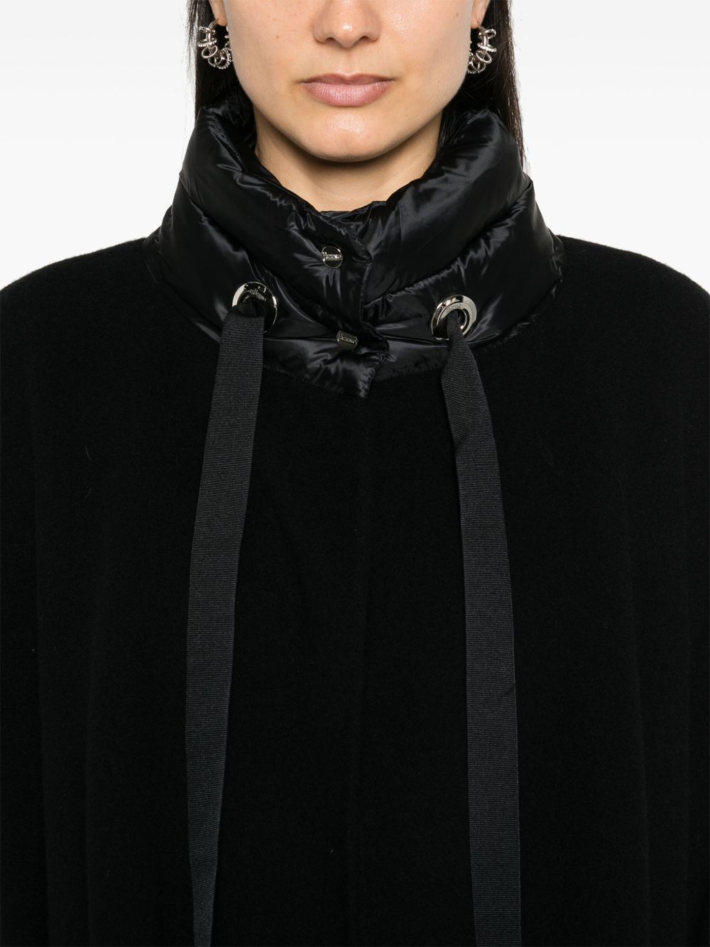 Herno Women Wool And Nylon Cape HERNO