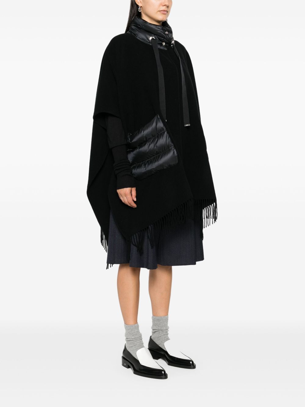 Herno Women Wool And Nylon Cape HERNO