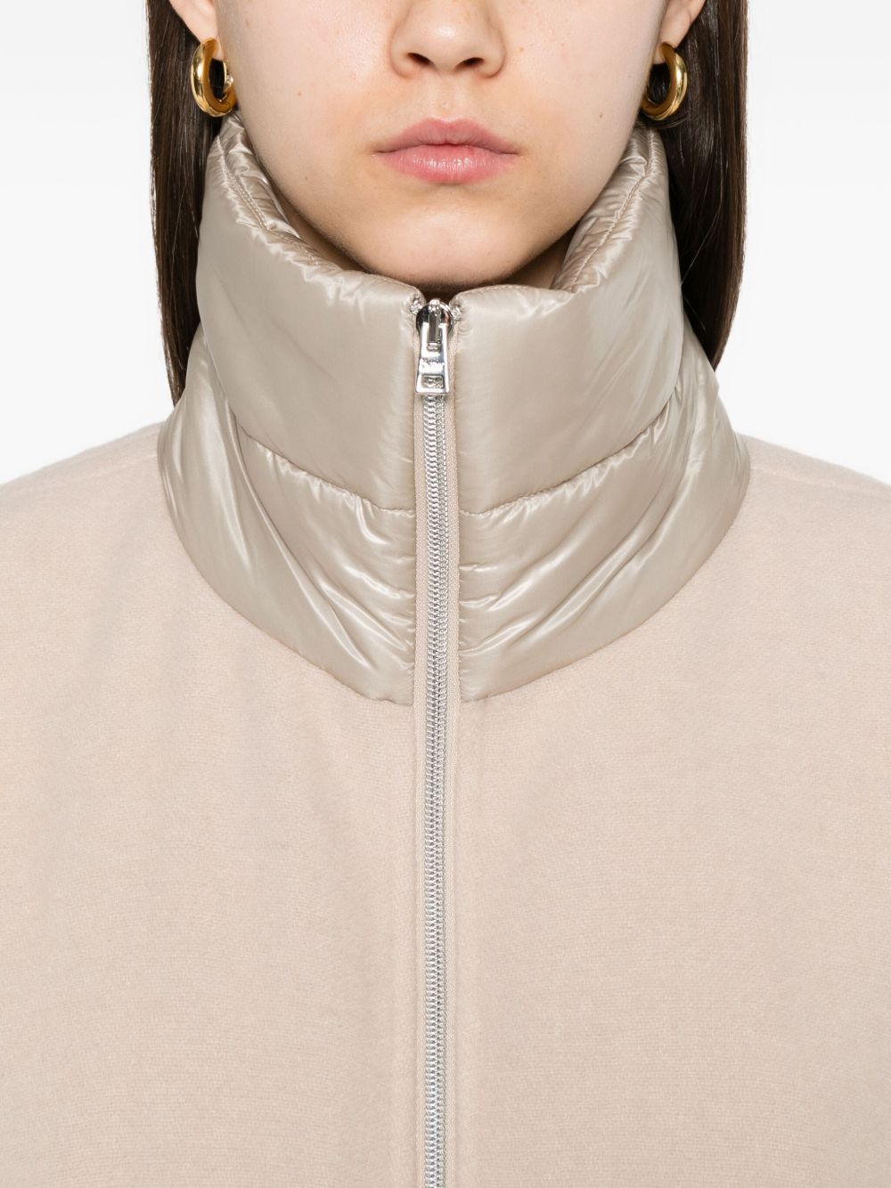 Herno Women Wool And Nylon Short Down Jacket HERNO