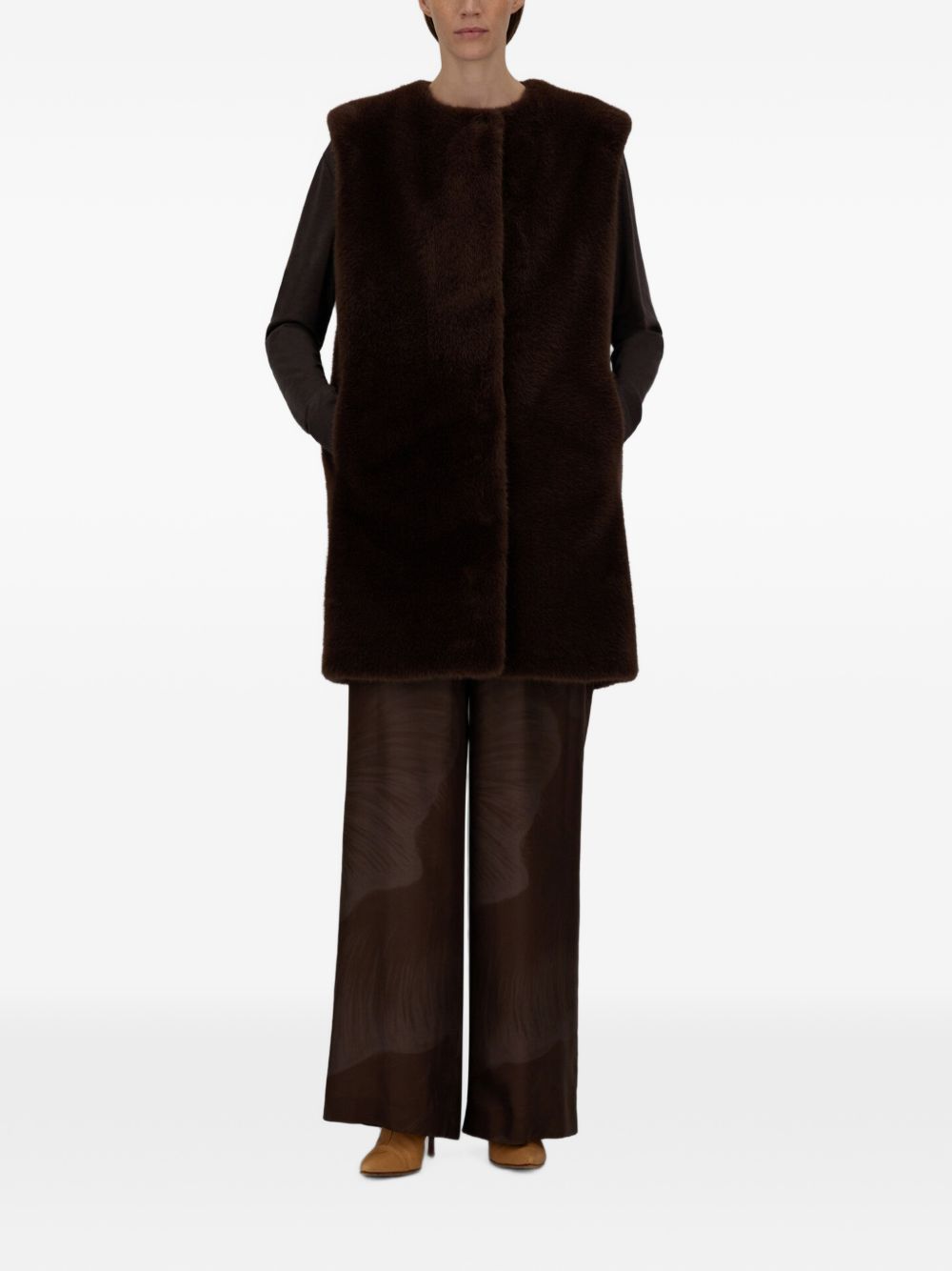 Herno Women Faux Fur Vest HERNO