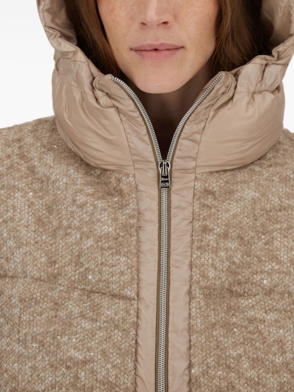 Herno Women Bouclé Short Down Jacket HERNO