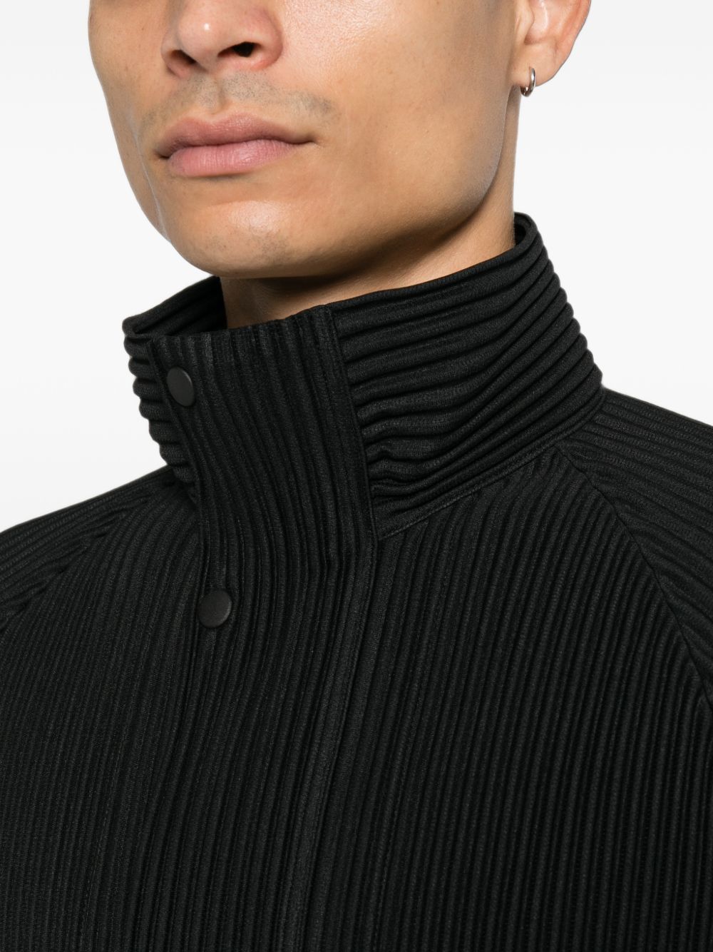 Homme Plisse' Issey Miyake Men Pleated Cardigan HOMME PLISSE ISSEY MIYAKE