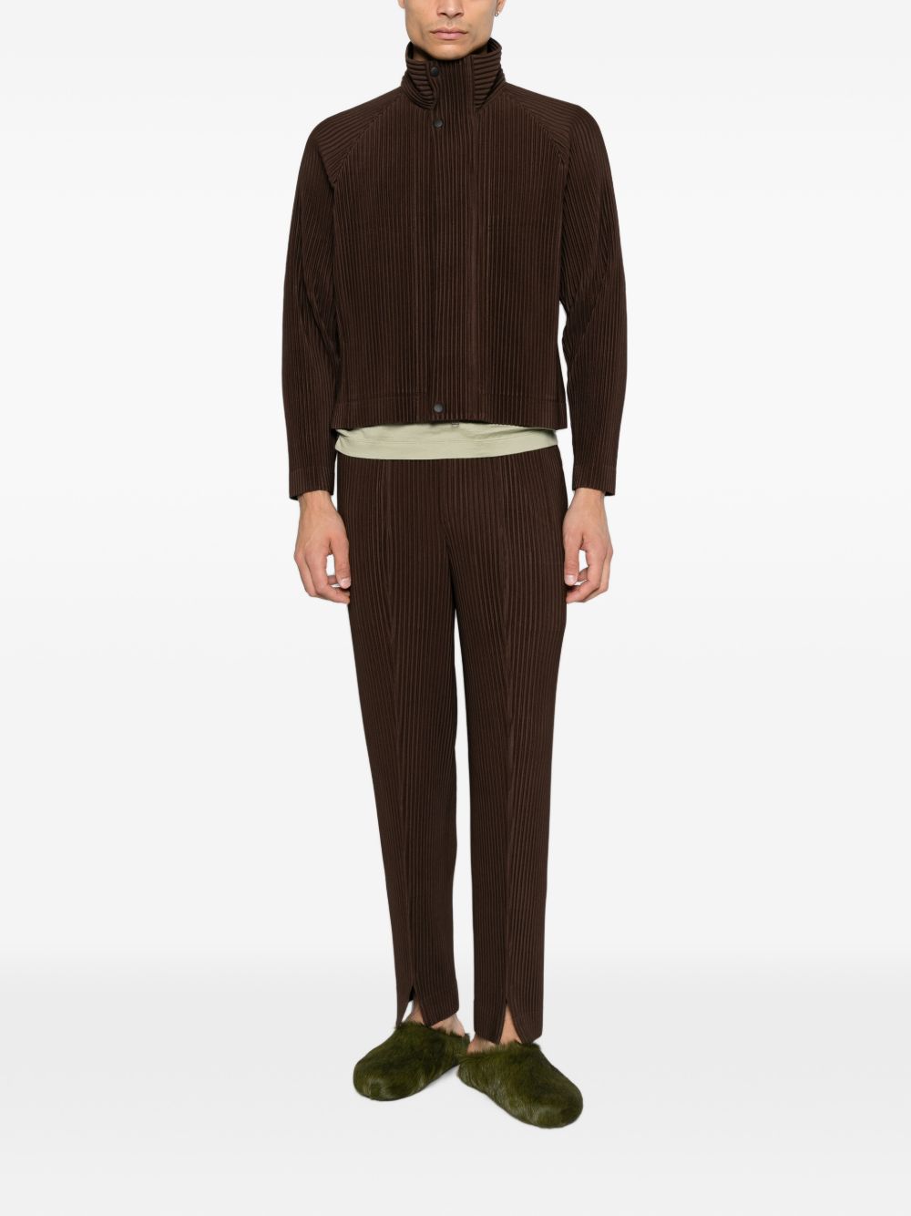 Homme Plisse' Issey Miyake Men Pleated Cardigan HOMME PLISSE ISSEY MIYAKE