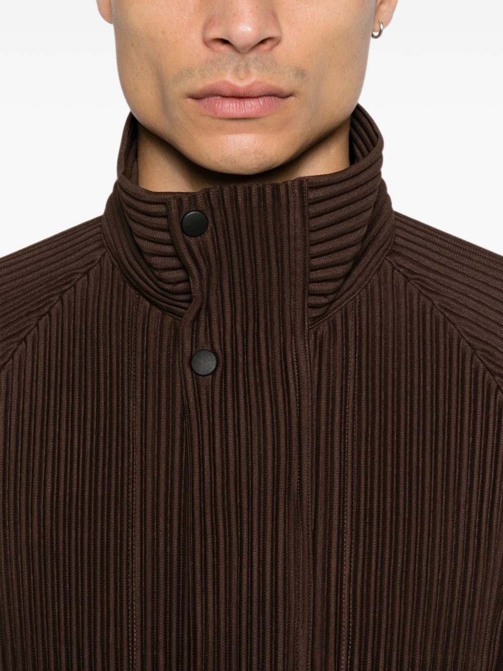 Homme Plisse' Issey Miyake Men Pleated Cardigan HOMME PLISSE ISSEY MIYAKE