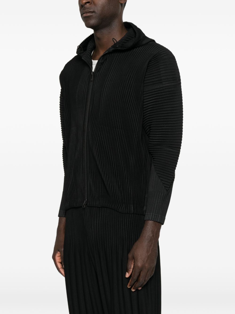 Homme Plisse' Issey Miyake Men Pleated Hoodie HOMME PLISSE ISSEY MIYAKE
