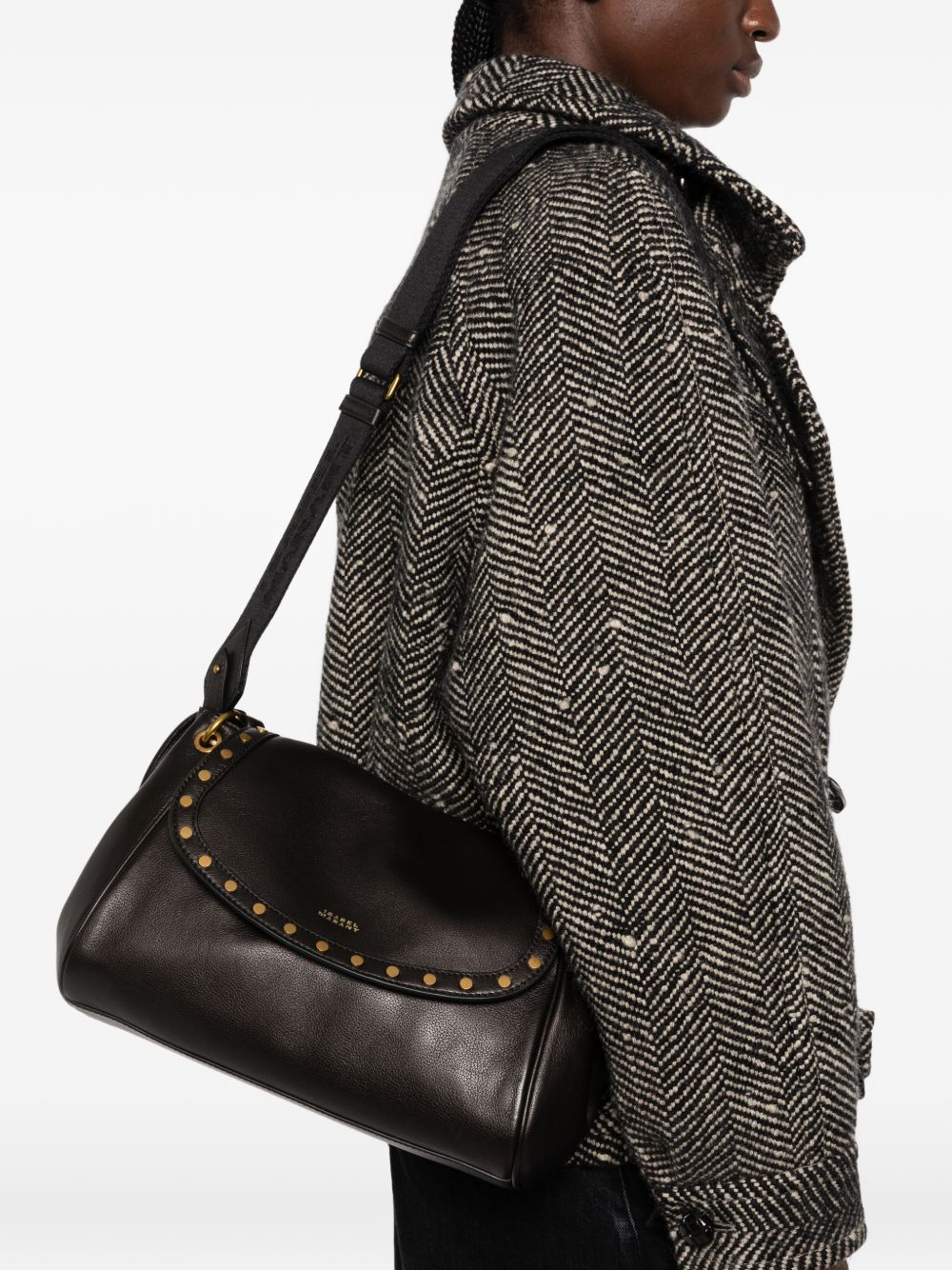 Isabel Marant Women Chany Leather Shoulder Bag ISABEL MARANT