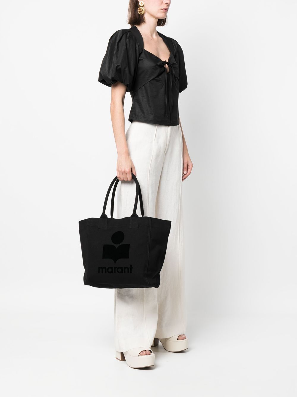 Isabel Marant Women Yenky Small Cotton Tote Bag ISABEL MARANT