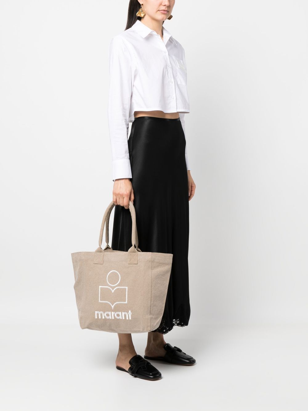 Isabel Marant Women Yenky Small Cotton Tote Bag ISABEL MARANT