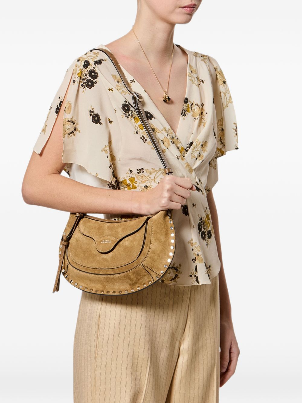 Isabel Marant Women Moon Pocket Leather Shoulder Bag ISABEL MARANT