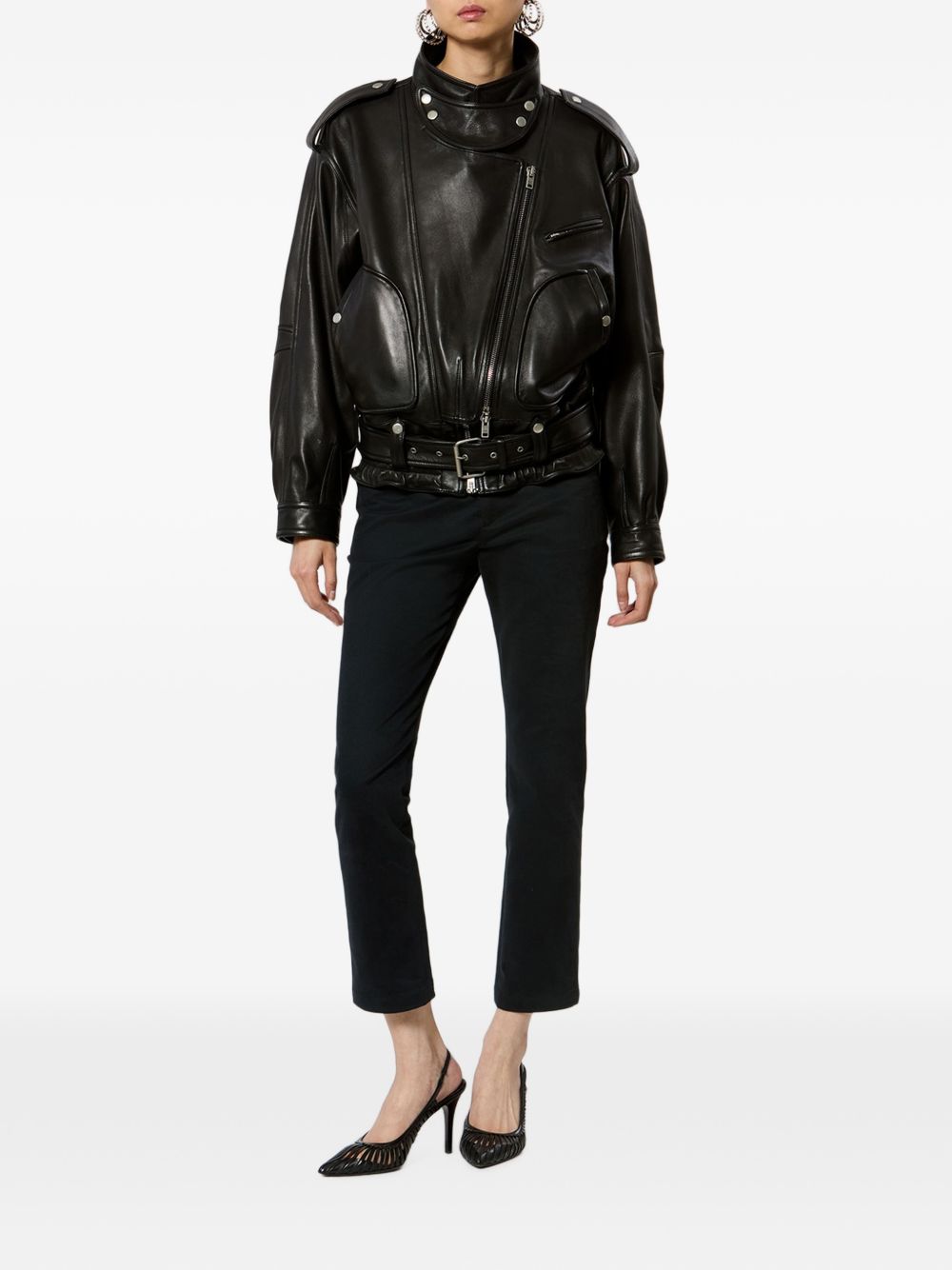 Isabel Marant Women Farza Leather Jacket ISABEL MARANT
