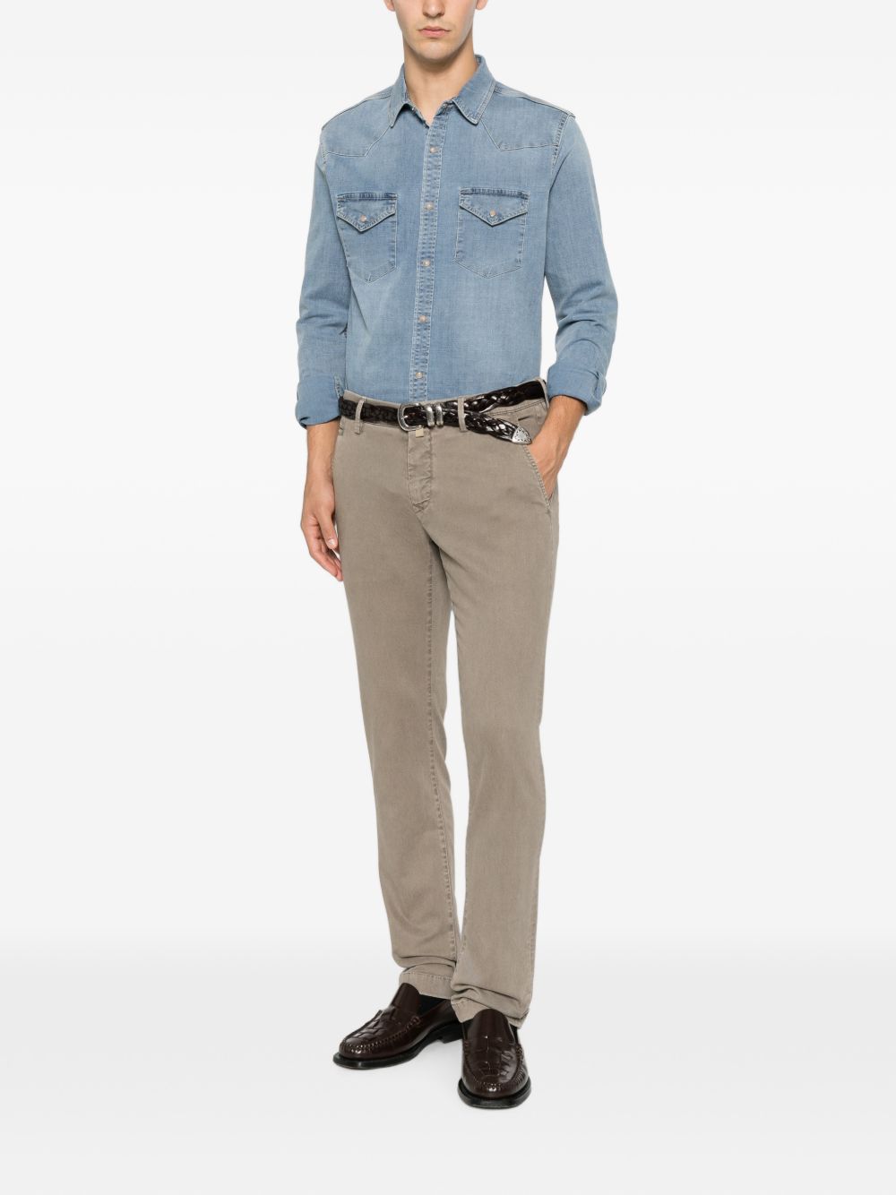 Jacob Cohen Men Slim Fit Cotton Trousers JACOB COHEN