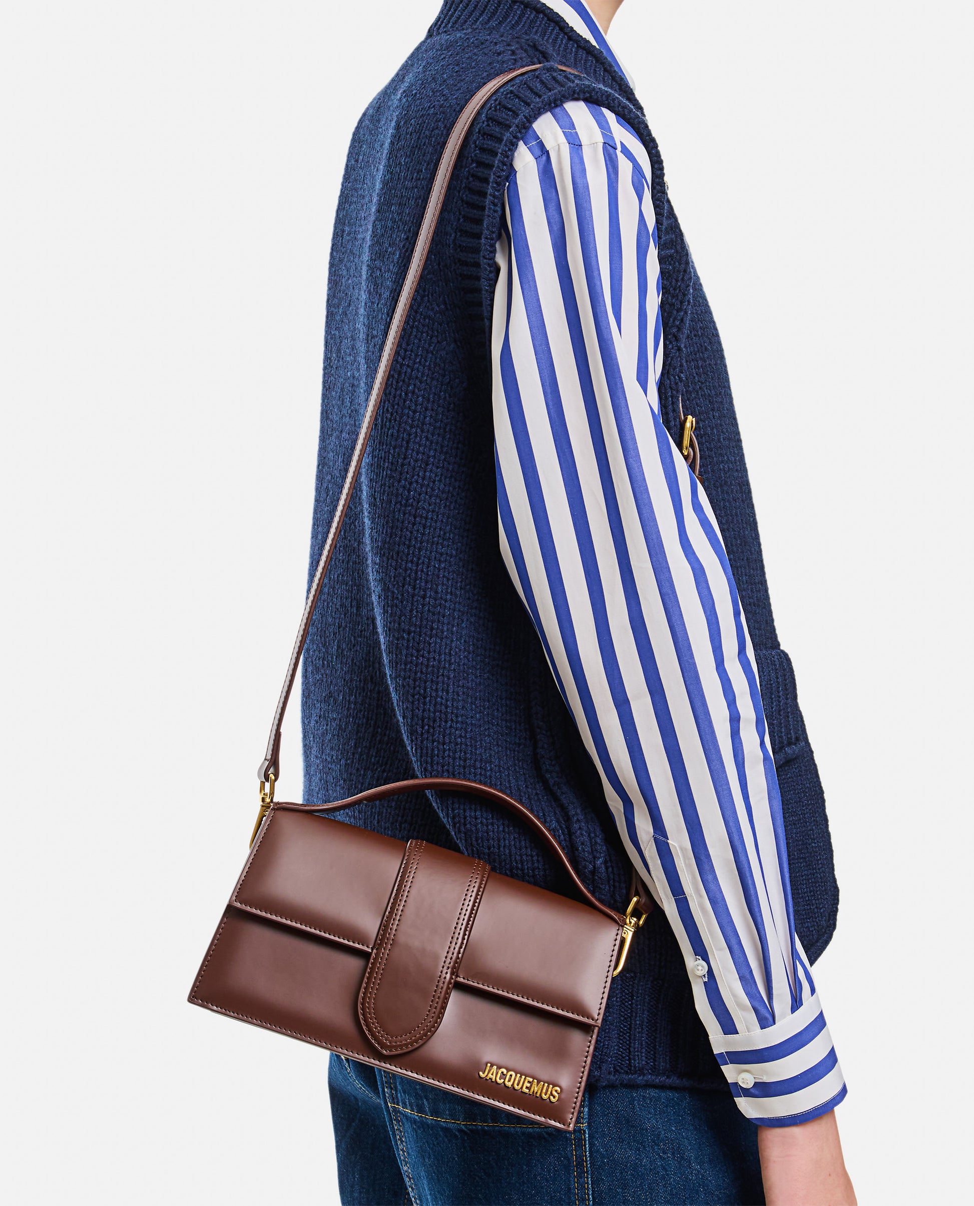 Jacquemus Women Le Grand Bambino Leather Shoulder Bag JACQUEMUS